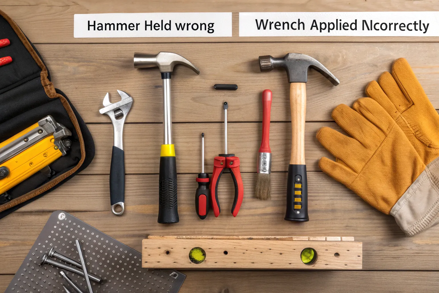 ۱۰ اشتباه رایج هنگام استفاده از ابزار دستی