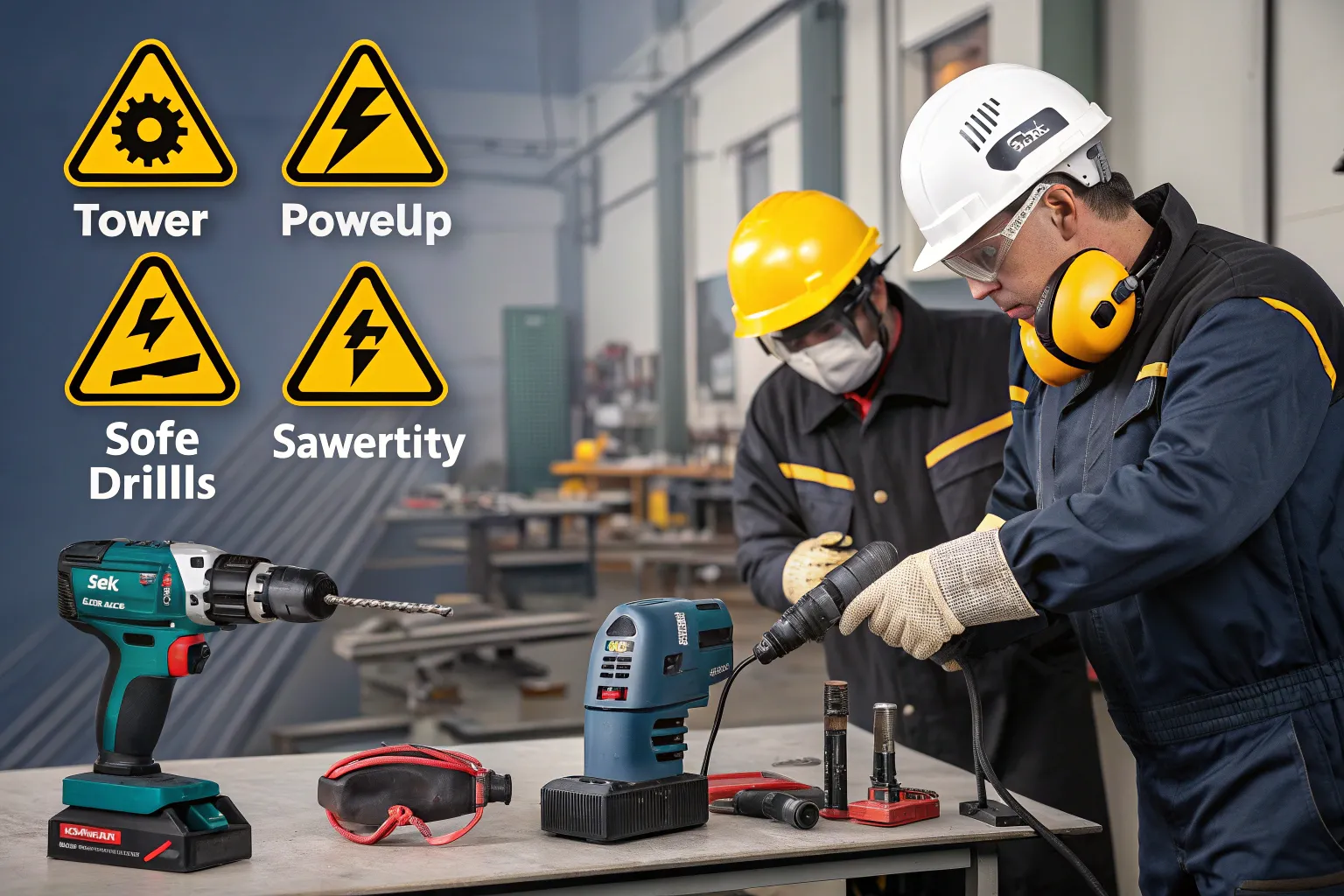 نکات ایمنی کار با ابزارآلات برقی و صنعتی